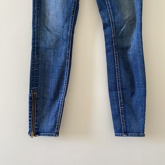 Madewell Skinny Skinny Ankle Zipper Jeans Size 25 - Picture 4 of 8